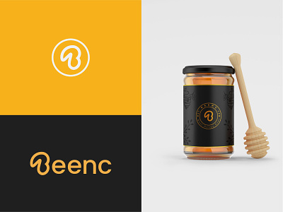 Beenc Logo and Brand Identity Design abstract b bee logo brand guideline brand identity branding logo design minimal simple visual identity wordmark