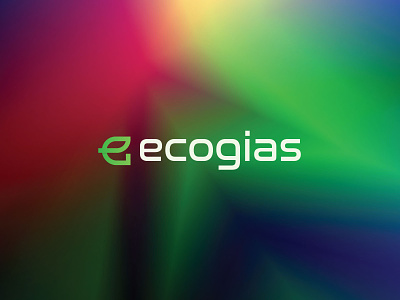 ecogias abstract brand identity colorful concepts flat gradient iconic leaf letter e letter g letter mark logo symbol minimal modern monogram typography unused