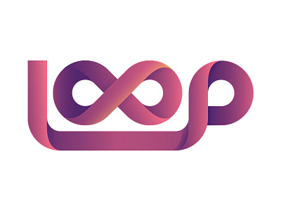 Loop advertisement brand branding colors gradient graphic design icon infinity logo logo design loop symbol