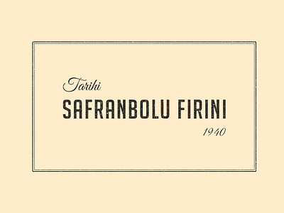 Tarihi Safranbolu Fırını bakery branding cakeshop corporate id logo
