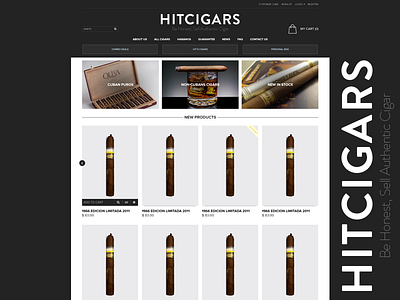 Hit Cigars design hitcigars website