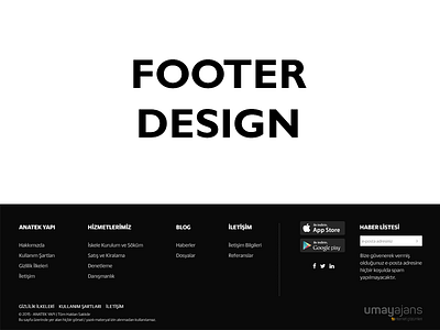 Footer Design footer footer inspiration footer love website footer