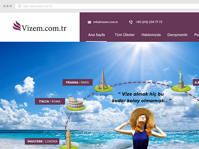 Vizem (Visa Site) design responsive visa web webdesign