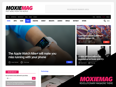 MoxieMag Revolutionary Magazine Theme fashion theme magazine theme sport theme technology theme theme wordpress wordpress theme