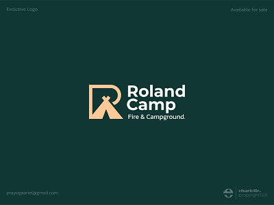 Letter R Camp Logo - FOR SALE! animation app brand branding business campground camplogo design graphic design illustration letterlogo logo logoforsale motion graphics mountainlogo rlogo tentlogo travellogo ui vector