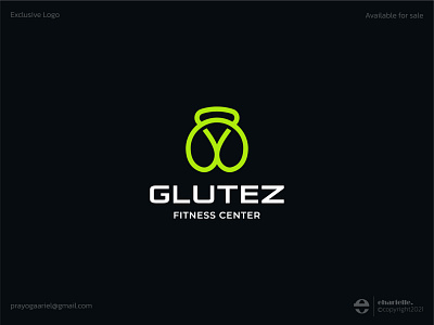 Kettlebell Glute Logo - LOGO FOR SALE! brand branding business buylogo design graphic design logo logoforsale ui vector