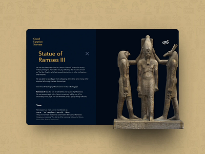 Grand Egyptian Museum Concept animation app design egypt egyptian flat icon illustration pharaoh typography ui ux vector web website