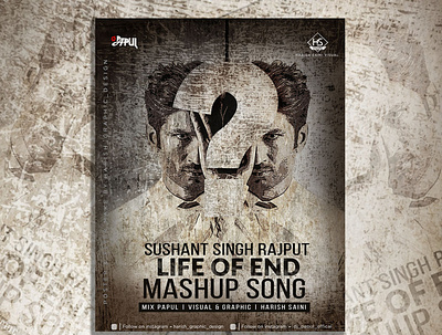 Poster design bollywood song poster new poster photoshop poster poster art poster design poster designer poster work sushant singh raajput