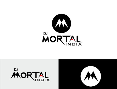 dj mortal logo combination logo dj dj logo logo logo design mortal logo new logo design wordmark