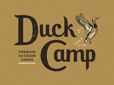 Duck Camp Lettering duck illustration lettering type