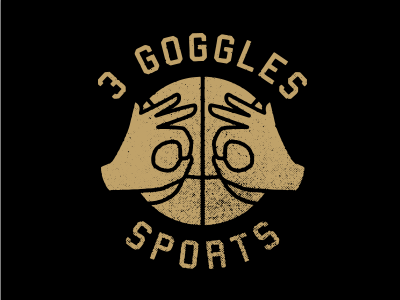 3 Goggles Sports basketball logo sports texture