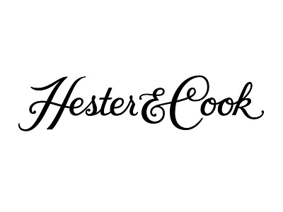 Hester & Cook Rebrand custom type hand lettering lettering logo script