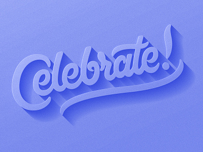 Celebrate! lettering wip custom type hand lettering lettering script