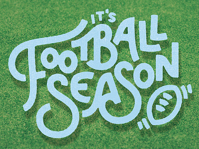 Football Season custom lettering football hand lettering lettering