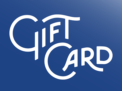 gift card custom lettering hand lettering lettering