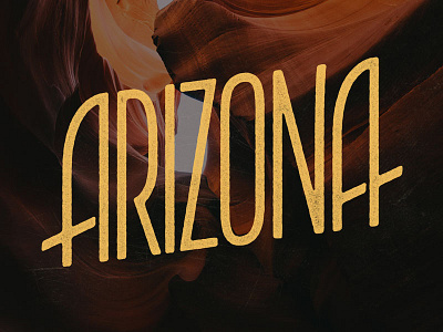 Arizona arizona custom lettering handlettering lettering logo state type typography