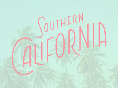 So Cal california custom lettering handlettering lettering logo socal state type typography