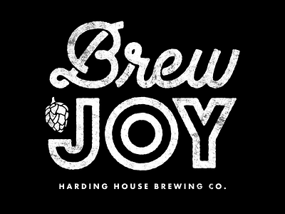 Brew Joy Tee Design hand lettering lettering logo script type typography vintage