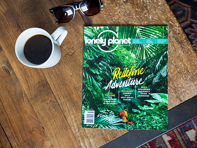Lonely Planet Magazine Lettering