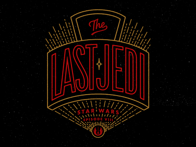 The Last Jedi hand lettering lettering star wars texture the last jedi vintage