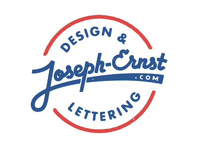 Joseph Ernst.com branding design lettering logo stamp sticker