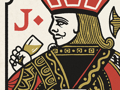 Jack Of Diamonds beer cards diamonds illustration jack jack bloom playing card playing cards royalty texture vintage