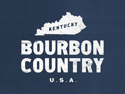 Bourbon Country apparel bourbon kentucky lockup texture