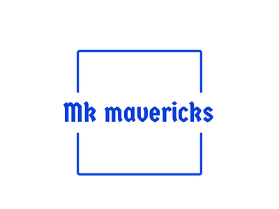 Mk Mavericks color logo transparent app branding design logo minimal typography ui ux vector web