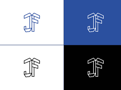 Logo JF branding design logo typography