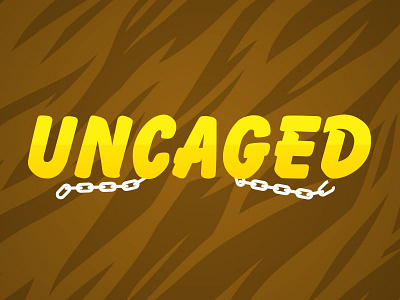 "Uncaged" logo v1 animal branding identity illustrator logo design safari trace vector wild
