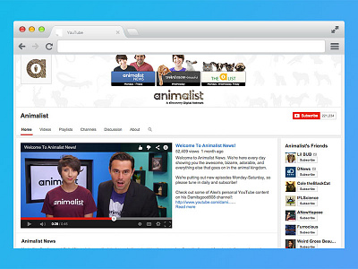 Updated Branded YouTube Channel Art animalist animals channel art online video video youtube youtube channel