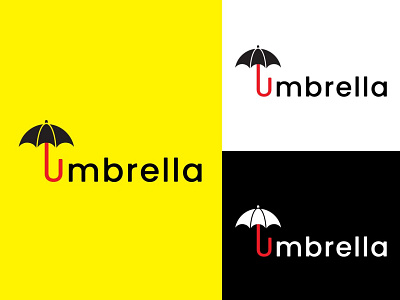 Umbrella Logo Design graphicdesign logo logo design logo design concept logos minimal rainyday umbrella umbrella logo