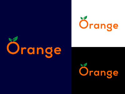 Orange Logo design fruit logo logo logo concept logo design minimal logo orange orange logo orange shop shop logo trendy logo vector logo