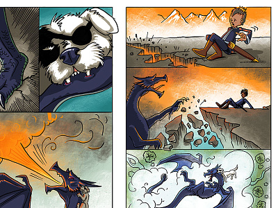 Dragons comics dragons graphic novel illustration