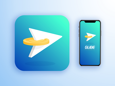 Glide Payments App Icon 100days adobe illustrator app appstore arrow branding challenge coin dailyui dailyui 005 design fintech glide icon logo mobile ui ux vector web