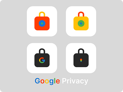 Concept icon for google privacy