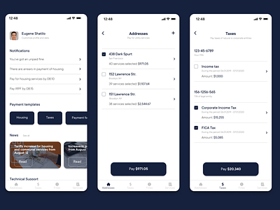 Few screens of Urban Pay App MVP app app design design minimal mobile mvp pay ui uiux urban ux