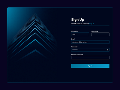 Daily UI Challenge #1 - Sign Up