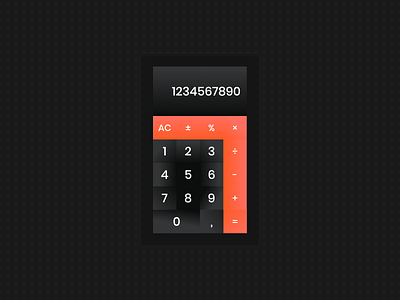 Daily UI Challenge #4 - Calculator