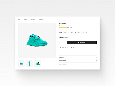 Daily UI Challenge 12 - E-commerce