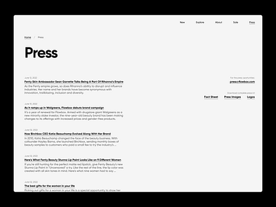 UI Daily Challenge #51 - Press Page