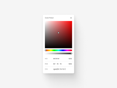 UI Daily Challenge #60 - Color Picker