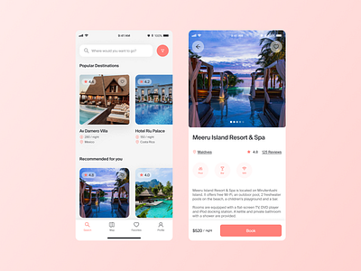 UI Daily Challenge #67 - Hotel Booking app booking challenge daily dailyui design hotel ios mobile suisse ui vacation