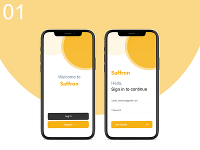 Daily UI 001 - Login 01 challenge daily ui login mobileapp