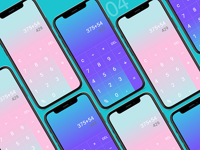 Daily UI 004 Calculator appdesign calculator calculatrice challenge daily ui daily ui 004 dailyui mobileapp