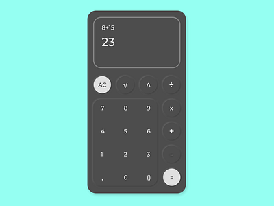 Daily UI 004 - Neumorphic Calculator