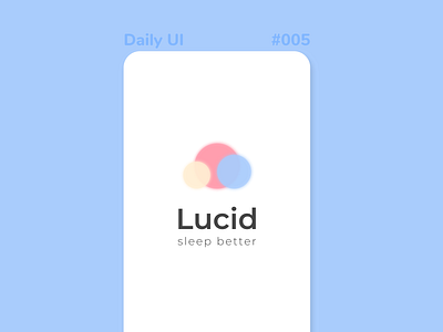 Daily UI 005 app design dailyui logo wellbeing