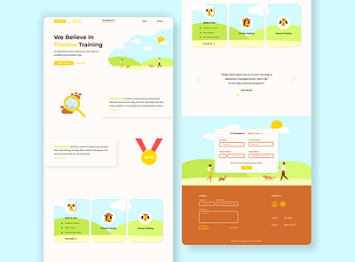 DogsRock Homepage v2 design dogs illustration ui web design