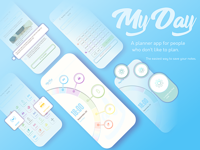 MyDay app app design application concept mobile planner planners todo todo app todo list todolist