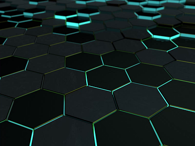 Honeycomb wave 3d animated animation background black blue cinema4d motion design motion graphics